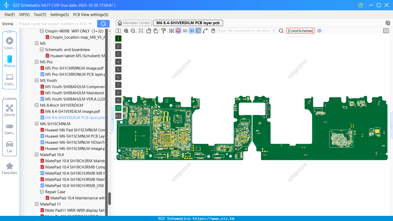 Huawei M6 8.4-SHIVERDILM PCB Layer